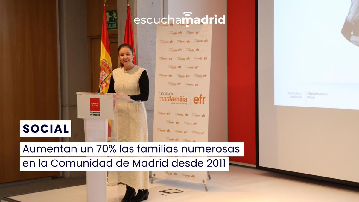 La región ha pasado de 86.772 a 147.174, según los datos de la Dirección General de Infancia a 31 de enero de este año.

<a href="/ComunidadMadrid/">Comunidad de Madrid</a> @masfamilia 

🗞️Léelo: escucha.madrid/aumentan-un-70…