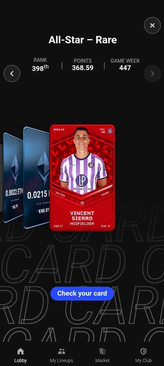 DejanStarcevic4's tweet photo. I can't imagine sorare without TH 🤷
TH helps me stay in the game and build a team. 💶⚽️
The prize in AS for 380 points is Sierra (20 euros), no one wants it, only a bot for 13 euros.🤷
Would sorare exist without TH?
#sorare #hnl #treshold #cap240 https://t.co/sdaYfFixpf
