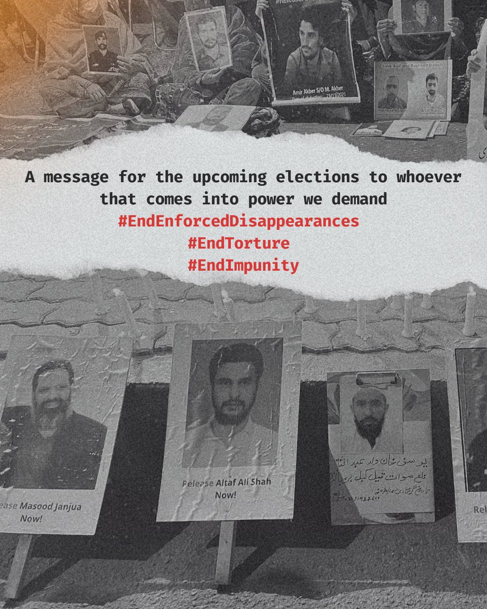 A message for the upcoming elections, to whoever that comes into power our demand is simple #EndEnforcedDisappearances #EndTorture #EndImpunity in the cases of Enforced Disappearances. Only then we will ever see the list being STOPPED! 
Go Vote,#VoteAgainstEnforcedDisappearances