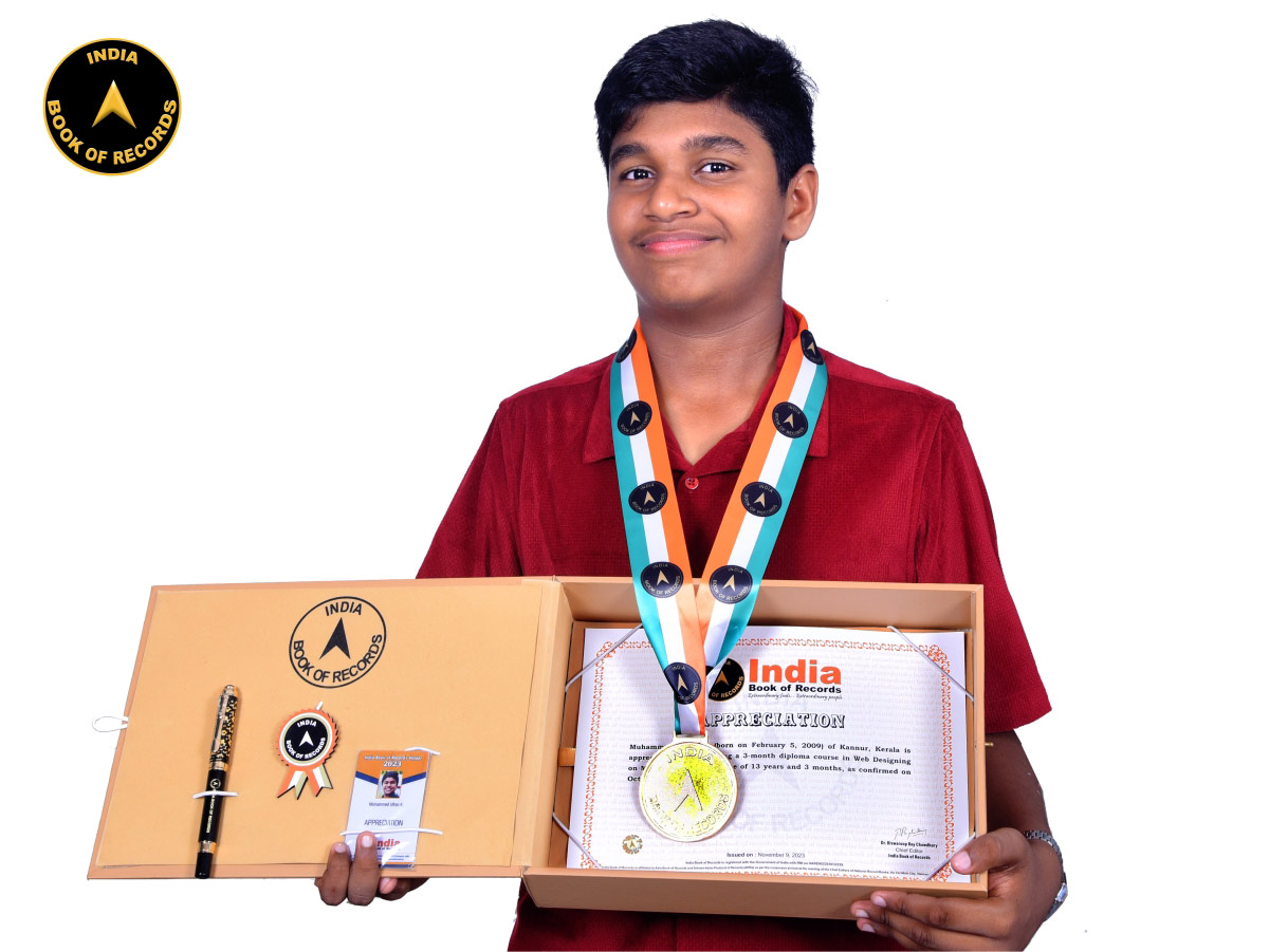 indiabookrecord's tweet image. Muhammed Ufran K. of Kannur, Kerala is appreciated for completing a 3-month diploma course in Web Designing on May 16, 2022, at the age of 13 years and 3 months.
#indiabookofrecords #diplomacourse #records #webdesigning #recordholders #kerala #ibr
Read At: indiabookofrecords.in/muhammed-ufran…