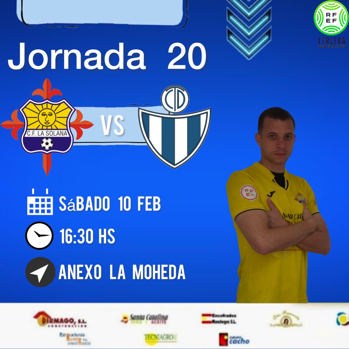 Esta semana volvemos a jugar en casa y lo haremos el sábado en el Anexo de La  Moheda. 📆Sábado 10 ⏰16:30 🏟️Anexo La Moheda 🚩La Solana