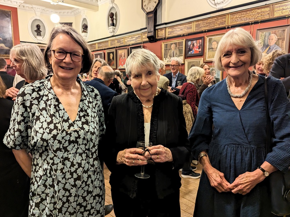 Congratulations to @FoxedQuarterly on its 20th! At the celebration: (from left) editors Gail Pirkis and Hazel Wood, contributor Sue Gee.