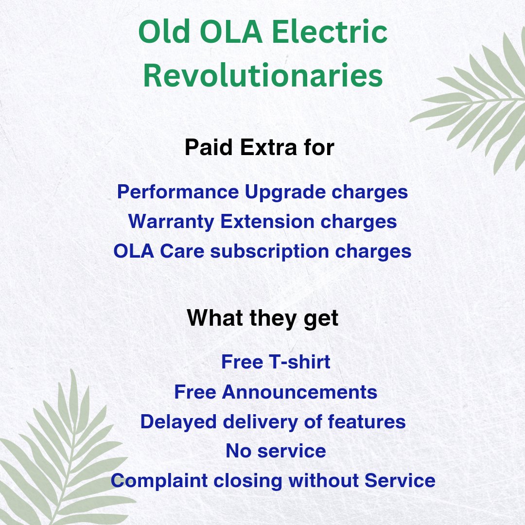 OlaElectrick's tweet photo. Free Announcements for Free 🤡

What the customers of @OlaElectric have achieved so far...

#OLAElectric #OLAElectricIPO #CustomerExperience #ElectricVehicles #India https://t.co/Qrwy2dkdvN