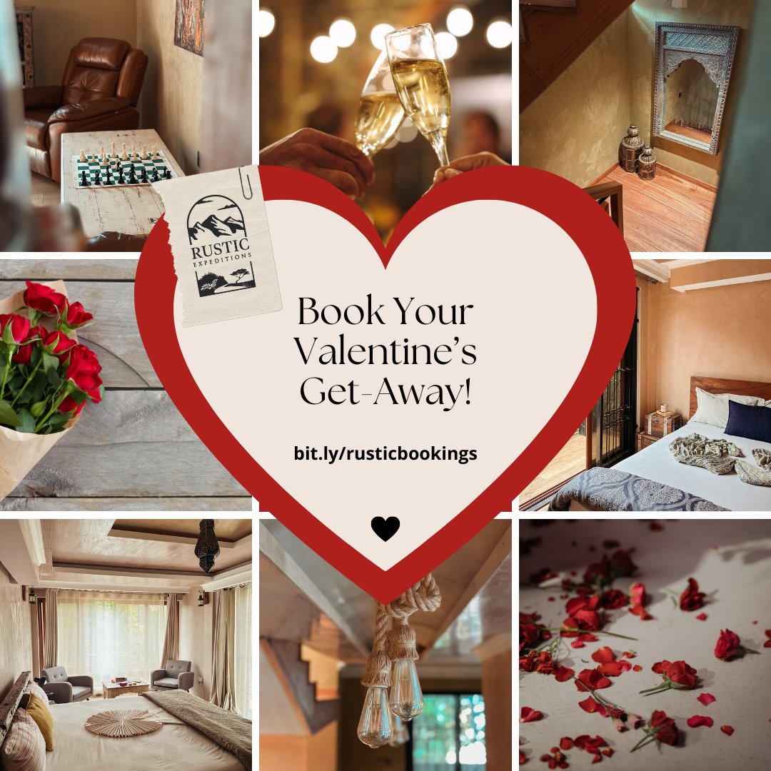 🌹💗 Love is in the air💗🌹 One week left until Valentine's Day - lock in your romantic stay with us now! Book at: ➡️ bit.ly/rusticbookings