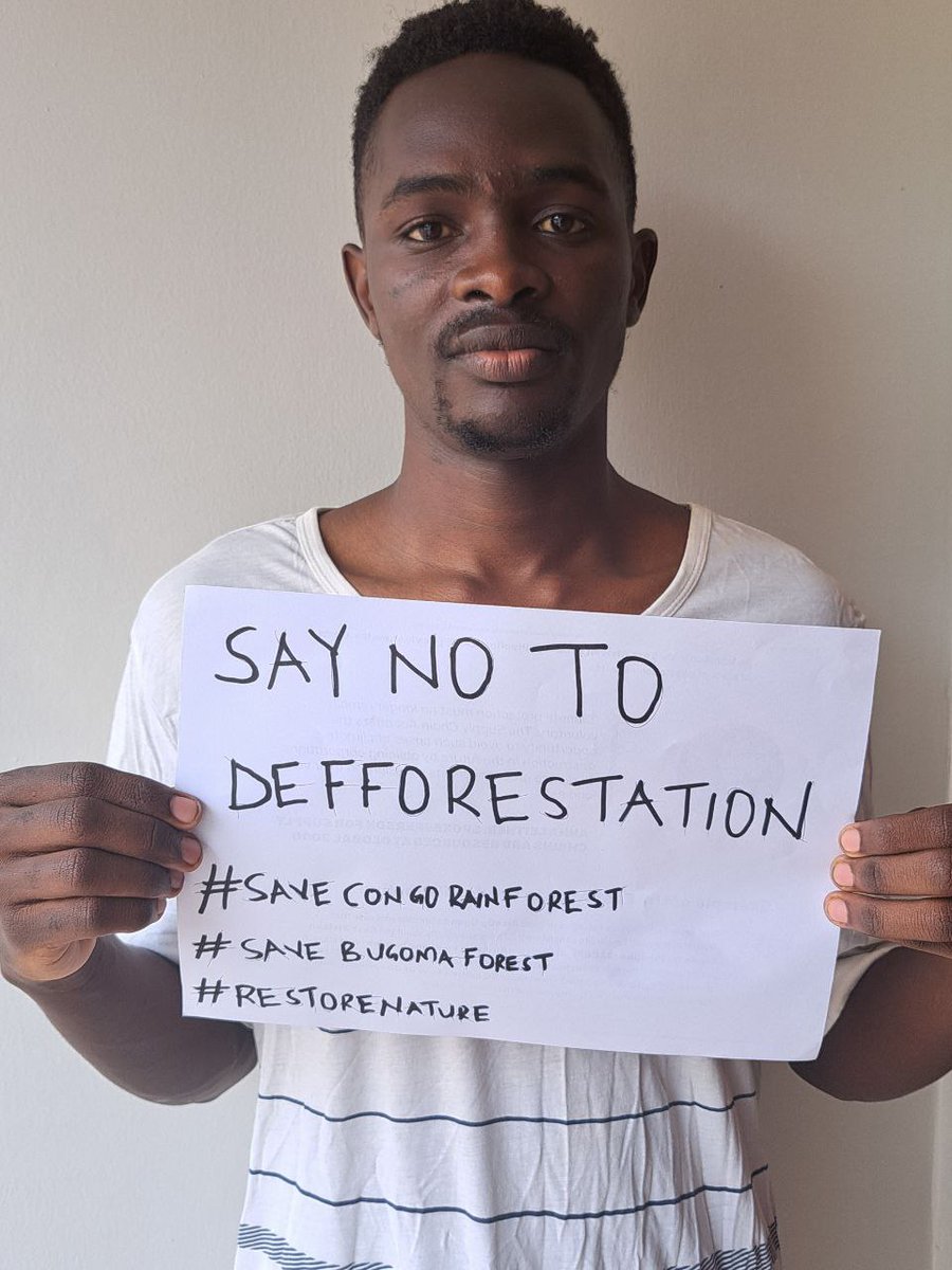 We must protect our ecosystem. Say No To Deforestation!!
#RestoreNature #FridaysForFuture #SaveCongoRainForest #SaveBugomaForest