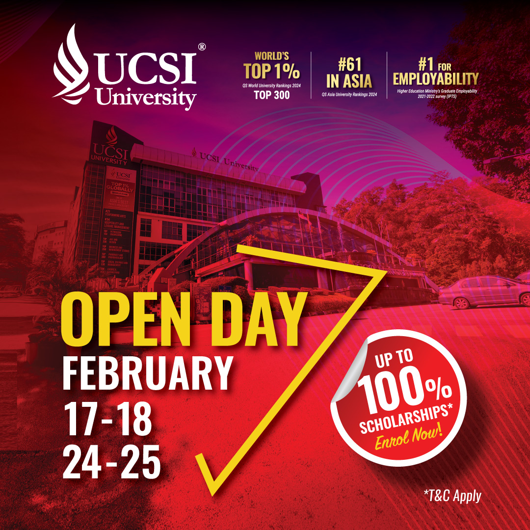 Join our Open Days this month and gain insights from every angle. For more info: openday.ucsiuniversity.edu.my #ucsiuniversity #scholarship #education #opportunity #worldclassfaculty #undergraduate #postgraduate #degree #master #tertiary #openday #studyabroad #infoday