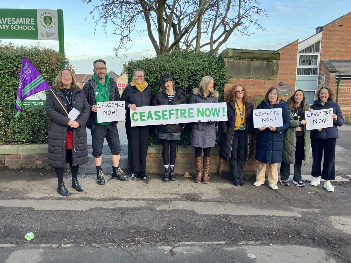 JulesFog1's tweet photo. #CeasfireNOW @YorkCityUNISON @tfrc_unison https://t.co/a8wwOI9MBV