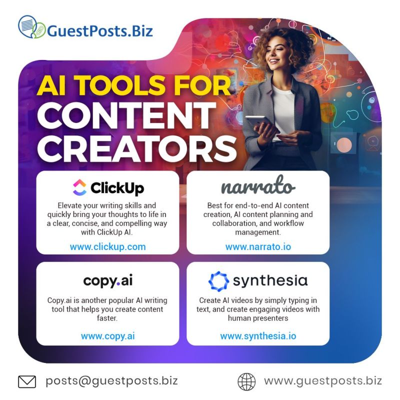 dcgguide's tweet photo. Are you a Content Creator?
Are you using AI to create content?

If not, now is the time to start using AI to help you get more engagement on your posts.

We are at https://t.co/0jBrowycsU

#linkbuilding #linkbuildingtips #linkbuildingseo #linkbuildingservices
#guestposting https://t.co/pHpMehTRWd