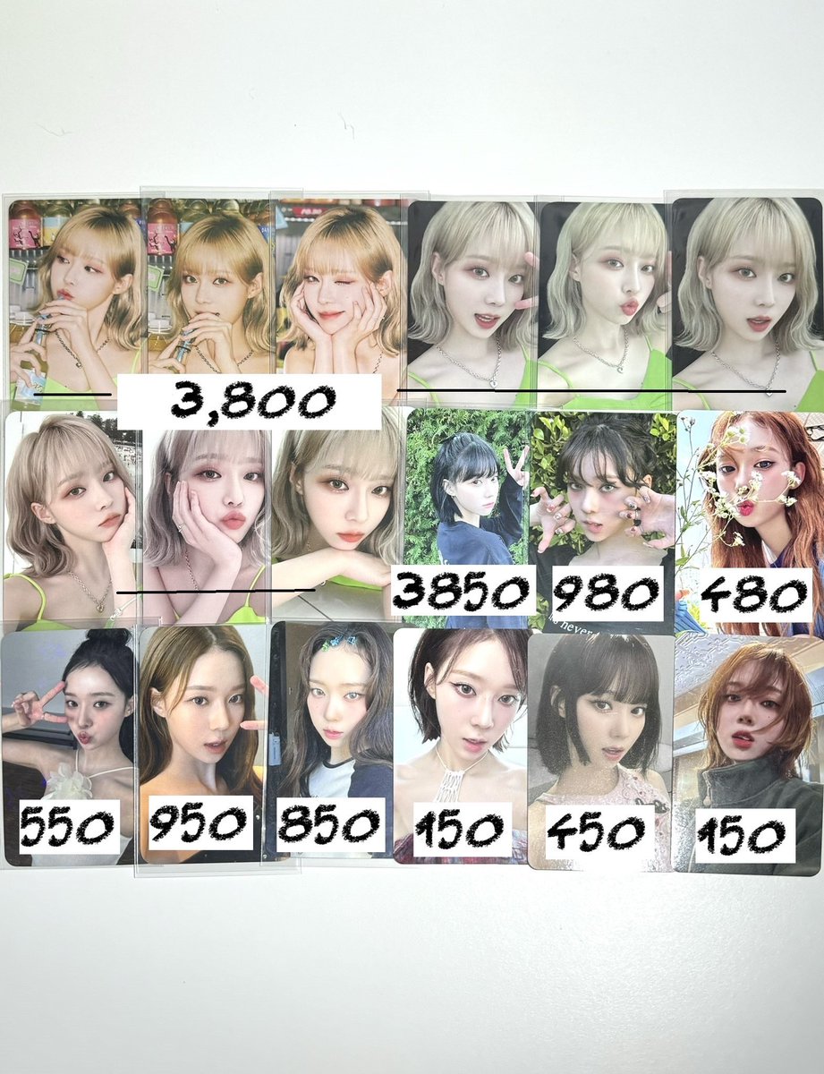 < wts lfb ph > aespa photocards set

105,230 php / 100,000 payo

• please see price breakdown in photos
• v flexible, we can discuss the terms via dm
• i can only ship domestically

t. winter giselle karina ningning