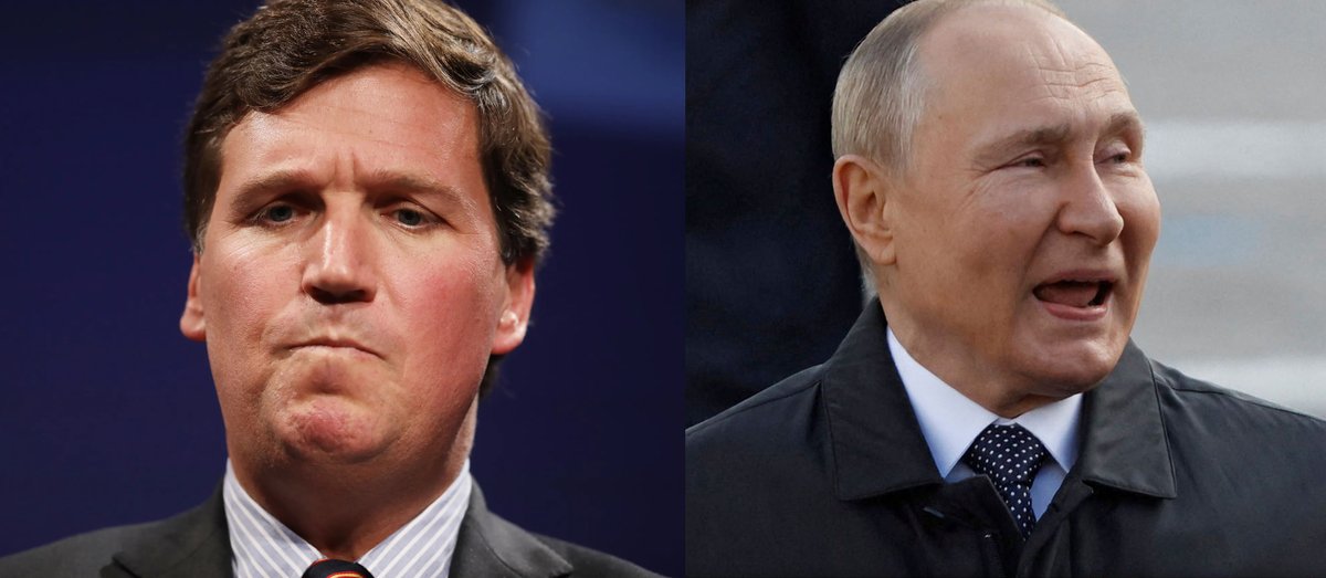 In today's #vatniksoup, I'll introduce the troll farm/paid shill talking points on the Carlson-Putin interview. These are the most common arguments that pop up in the comment section when people criticize the upcoming interview. 1/11