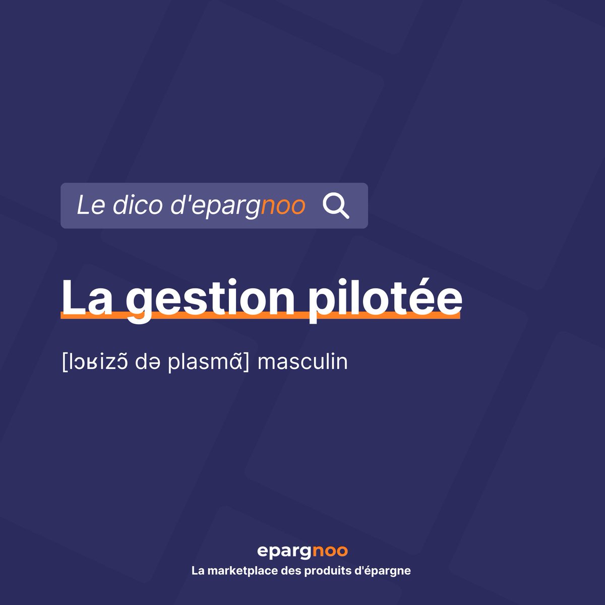 epargnoo's tweet photo. Vous êtes perdus dans le jargon de l'épargne ?

Pas de panique ! 🚀

Avec notre dictionnaire de l'épargne, vous saurez tout sur les termes clés. 💡

Aujourd'hui, découvrons ensemble la définition de la gestion pilotée ! 😎

#dictionnaire #epargne #investissement #investir https://t.co/GcZXefkqjZ