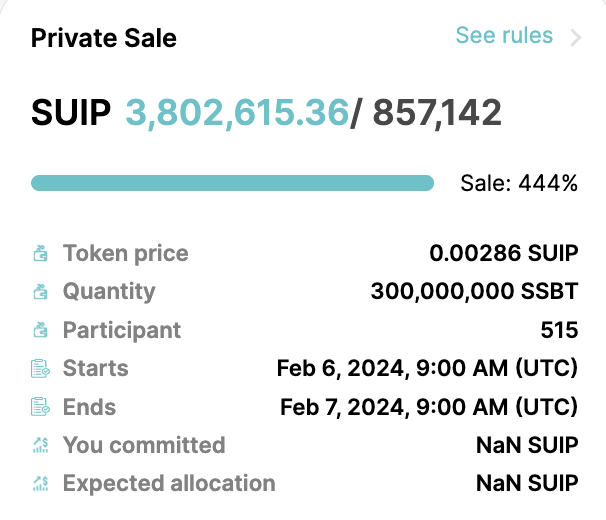 SuiPadxyz's tweet image. 🔥 The demand for $SSBT in the Private Sale Round is soaring, surpassing expectations with an extraordinary 444% commitment! 🚀

📈 This incredible interest reflects the excitement for the first bidirectional bridge between #BTC and #Sui.

🌟 Get ready for the public sale and…