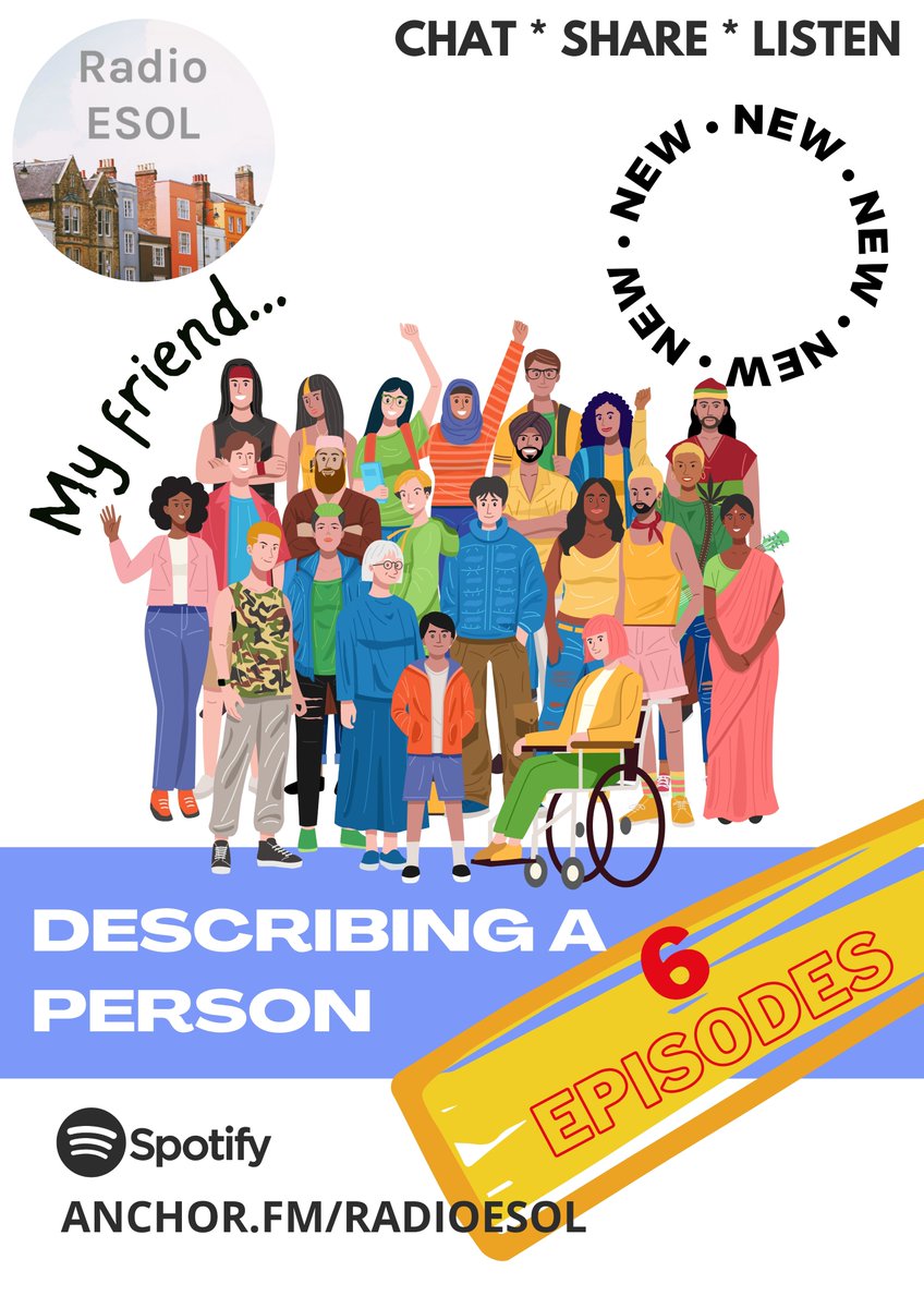 EnfieldCentre's tweet photo. Great to have some of our #Entry1 #ESOL learners taking part in our new series #describing people on #RadioESOL @EnfieldCentre @leedscitycoll. This new series is perfect for revision as we move towards exam season 📻https://t.co/sNUSBhGMnQ https://t.co/05SaNDE9aZ