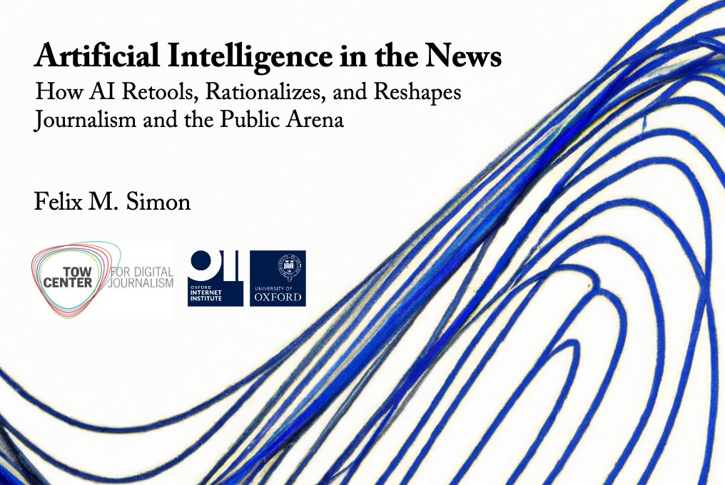 🚨Publication alert (𝑯𝒐𝒘) 𝒅𝒐𝒆𝒔 𝑨𝑰 𝒄𝒉𝒂𝒏𝒈𝒆 𝒕𝒉𝒆 𝒏𝒆𝒘𝒔? Thanks to the @TowCenter, my big-picture report on this is finally out, based on 170 interviews with industry/academic experts & employees at 35 publishers in 🇺🇸🇬🇧🇩🇪 🔓🔗 cjr.org/tow_center_rep…