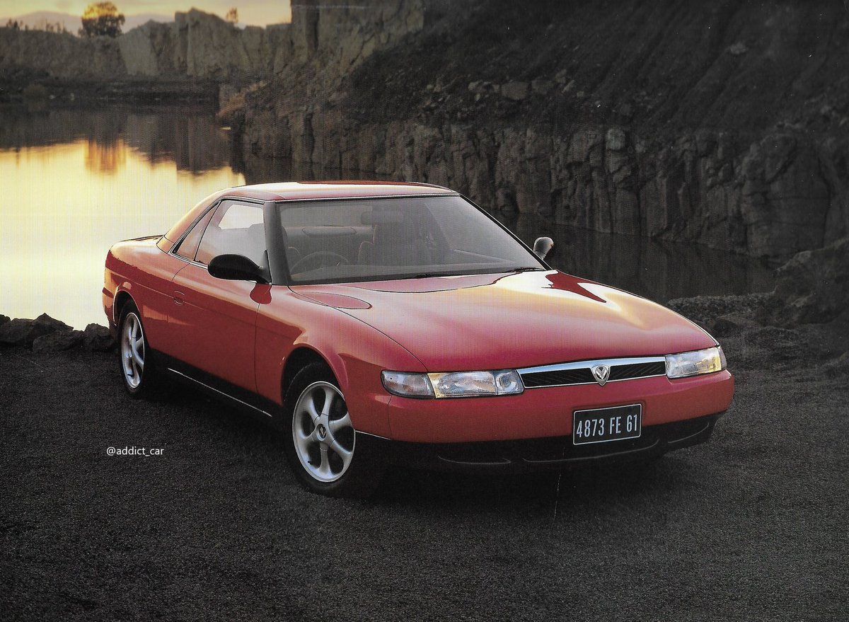 addict_car's tweet image. The final Mazda Cosmo, launched in 1990, was the company&apos;s rotary-engined flagship. Sold under the Eunos marque, it was only offered in Japan. A luxury coupé, its two power units included a mighty triple-rotor twin turbo engine, unique to the model. #carbrochure #Eunos