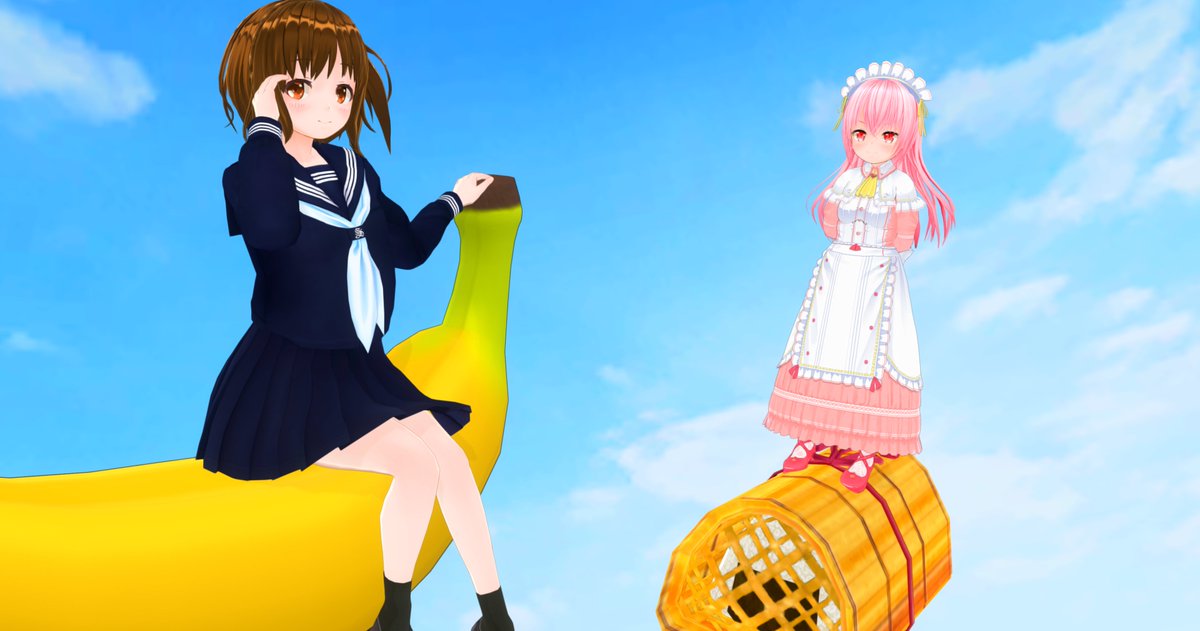 Noel_Maid's tweet photo. 飛ぶのだ！(๑•̀ㅂ•́)و✧ #CM3D2 #COM3D2 @com3d2_megchan https://t.co/2yNpTVDuOr