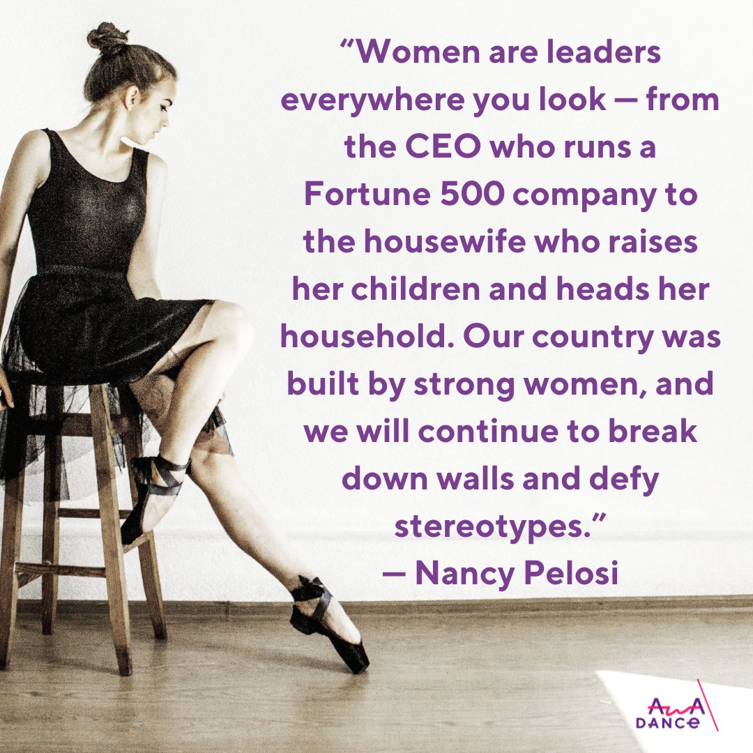 There is no one way to be a leader. How do you practice leadership in your daily life? Let us know in the comments! 

#AWADANCE #FemaleLeadership #FutureIsFemale #WomenLeaders