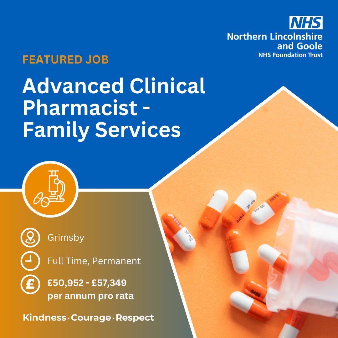 Advanced Clinical Pharmacist (Family Services - Womens and Childrens) - are you an experienced pharmacist seeking a new challenge who enjoys making a positive contribution to patient care? For more information and to apply: sbee.link/anuc4tvdrk