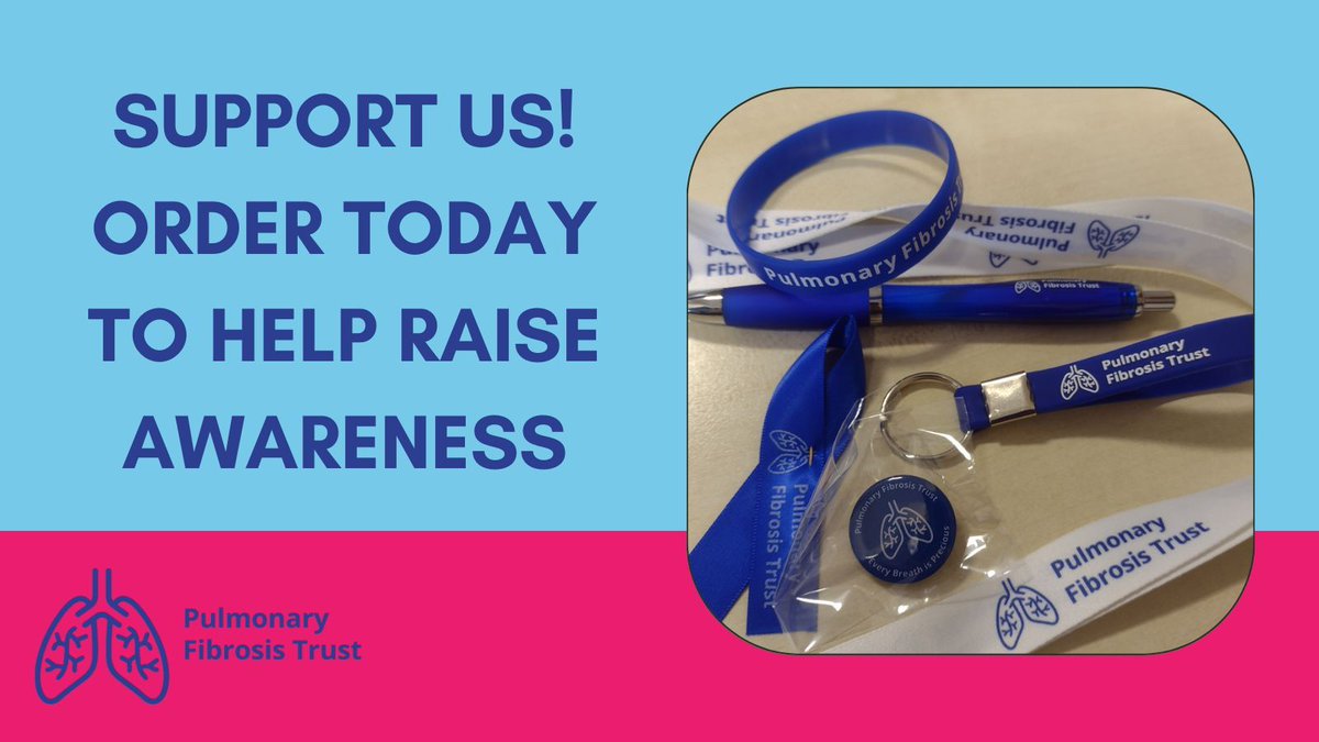 Show someone they are heard by donating to our charity to receive our merchandise. Support the vital work we do, and raise awareness of #pulmonaryfibrosis. Order today! 👏