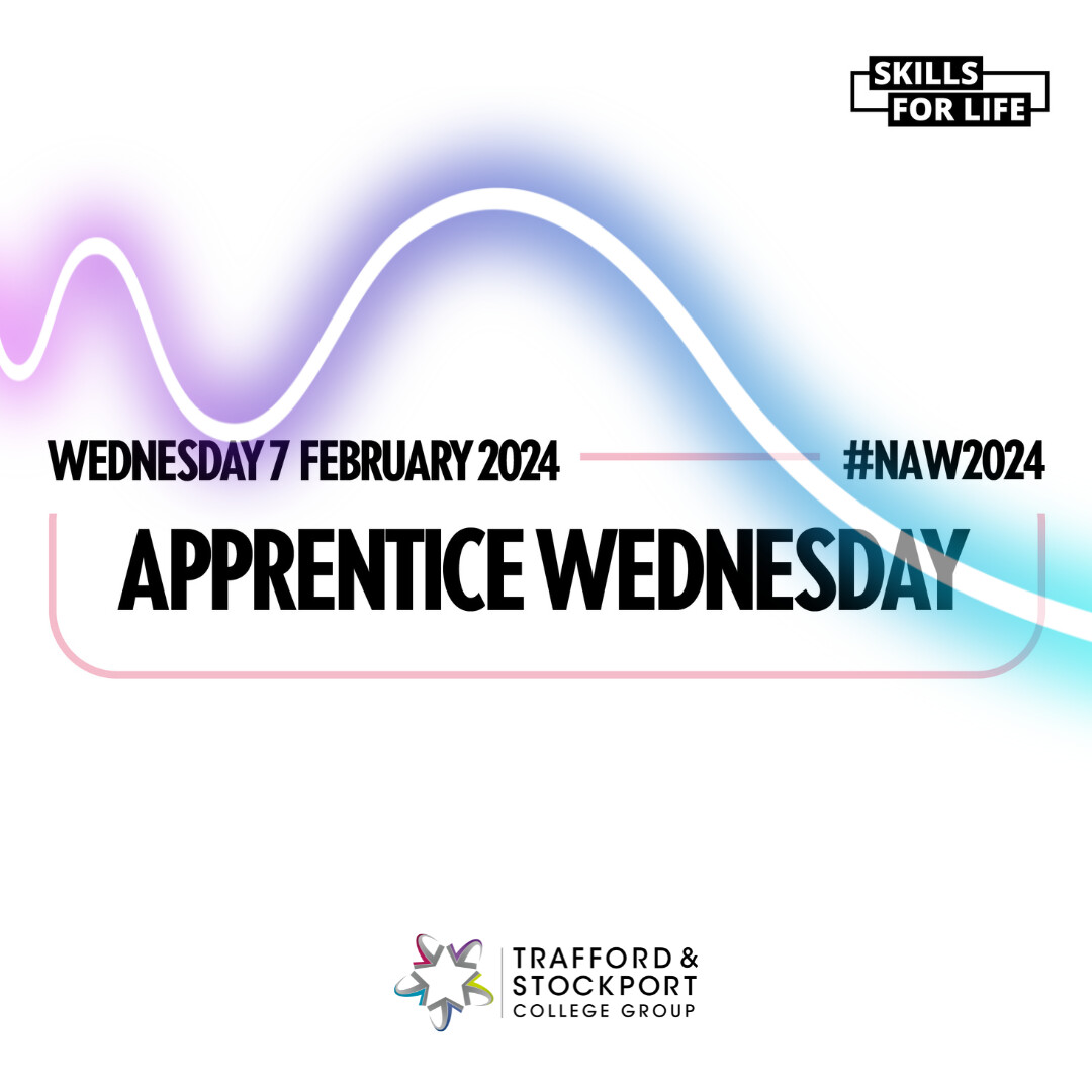 Happy Apprentice Wednesday! 🌟 Join us for a glimpse into the incredible journeys of our apprentices from The Trafford and Stockport Group! 🚀 #NAW2024 #SkillsForLife #apprenticeships