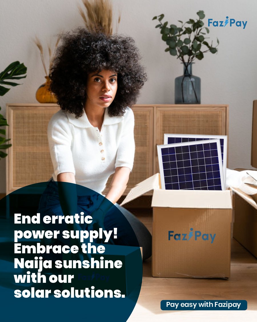 FaziPay's tweet image. Unsure how solar energy works or if it's right for you? Ask us anything in the comments below! We're here to help you navigate the sun-powered journey.

#SolarPowerForAll #SwitchToSolar #EndPowerCuts