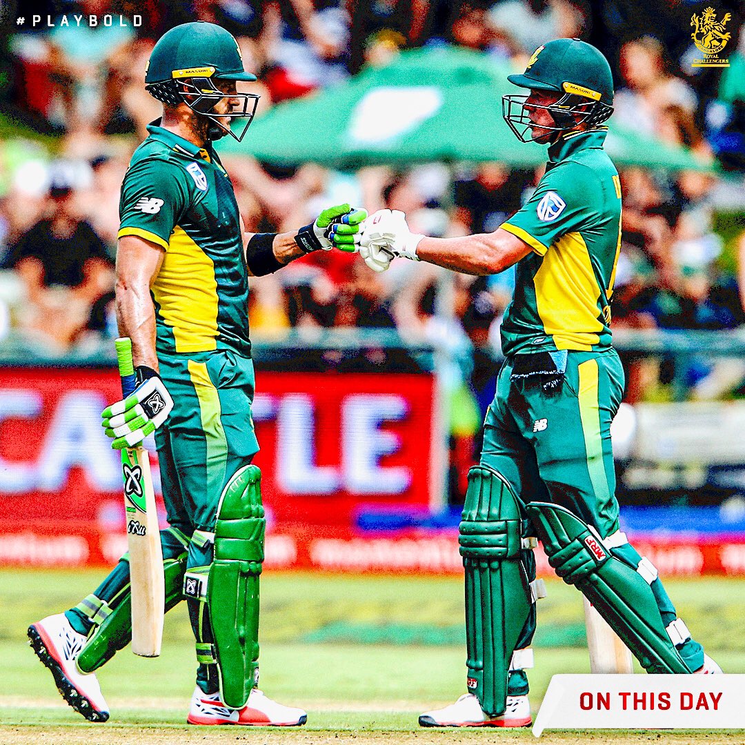 𝙋𝙚𝙧𝙨𝙤𝙣𝙖𝙡 𝘽𝙚𝙨𝙩 𝙪𝙣𝙡𝙤𝙘𝙠𝙚𝙙 🔓

#OnThisDay in 2017 🆚 🇱🇰, Captain @faf1307 registered his highest individual score in ODIs 💪

#PlayBold #SAvSL #FafDuPlessis
