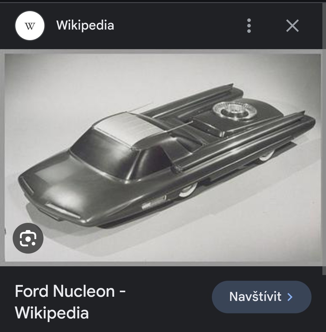 markmelbair's tweet photo. @Posledniskaut Říkal jsem si, co mi to jen připomíná. Koncept auta na atomový pohon od Fordu. https://t.co/E7YCbVGJTp
