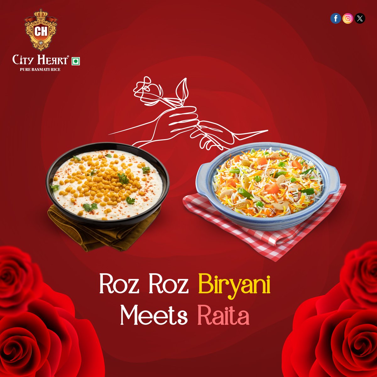 City Heart Rice (@cityheartrice) on Twitter photo Dive into a world of culinary bliss where Roz Roz Biryani finds its soulmate in creamy Raita. ✨🌹
Follow <a href="/cityheartrice/">City Heart Rice</a>
#cityheartrice #CityHeartRice #CityHeartBiryani #FastAndFlavorful #TopQualityGrains #biryani #raita #roseday Dive into a world of culinary bliss where Roz Roz Biryani finds its soulmate in creamy Raita. ✨🌹
Follow <a href="/cityheartrice/">City Heart Rice</a>
#cityheartrice #CityHeartRice #CityHeartBiryani #FastAndFlavorful #TopQualityGrains #biryani #raita #roseday
