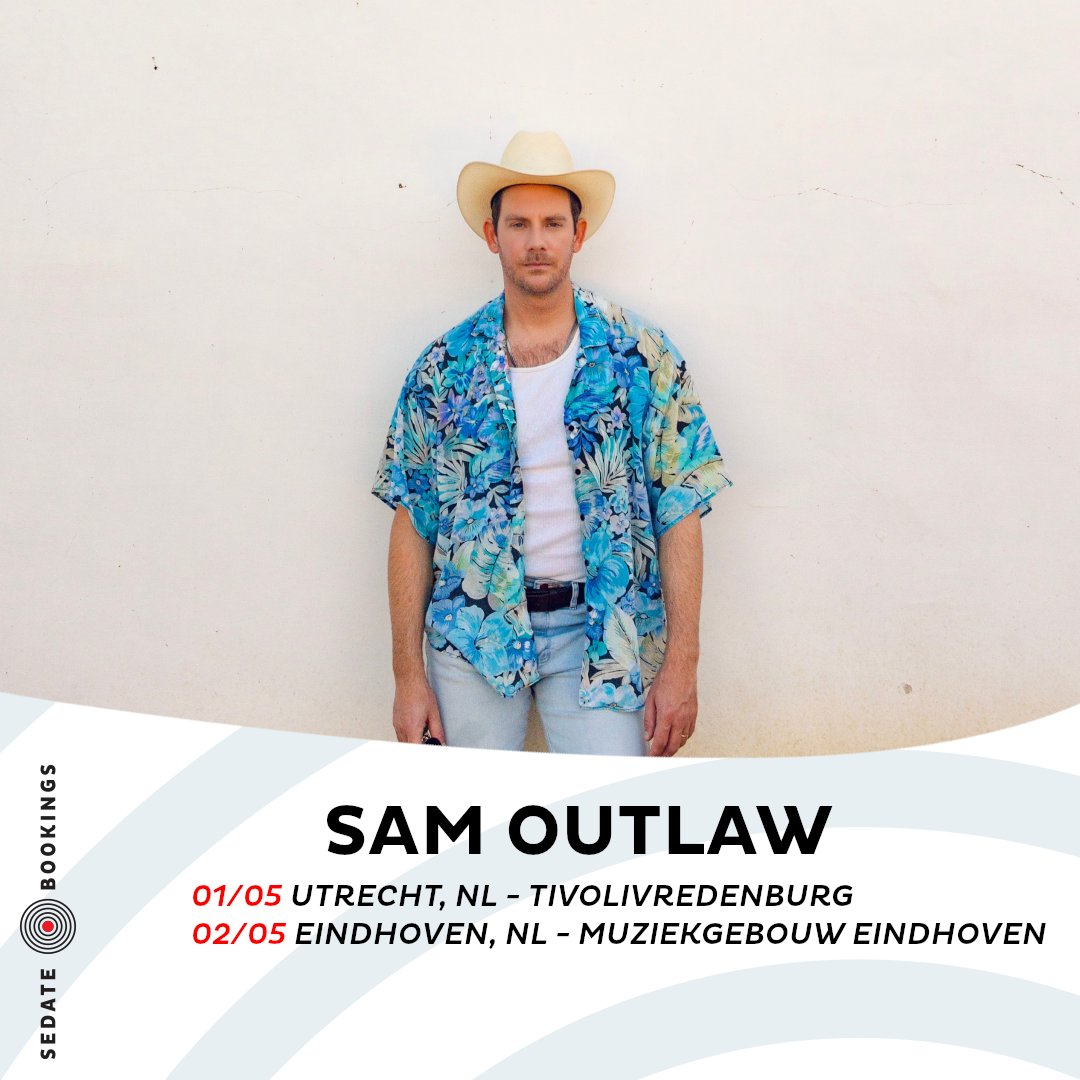 SedateBookings's tweet photo. Sam Outlaw over with "Terra Cotta" in the Netherlands this May:
https://t.co/s3QgNO4K4h
#samoutlaw
#justgetmetotheshow https://t.co/oFyKG2Cd7q