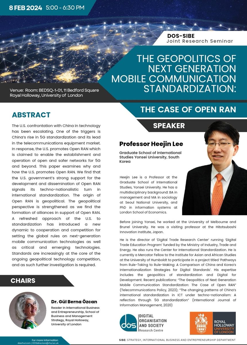 Not one, but two joint research seminars taking place tomorrow, 8 Feb - <a href="/dosrhul/">DOS Research Group</a> with <a href="/HRMOS_RHUL/">HRMOS_RHUL</a> at 09:30 &amp; with <a href="/RHUL_SIBE/">SIBE_RHUL</a> at 17:00