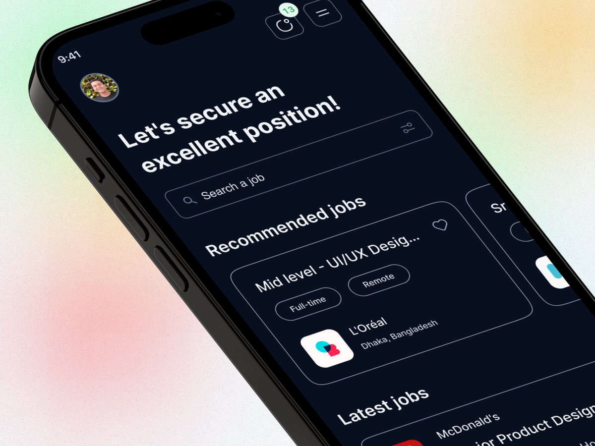 redoutcreative's tweet photo. Job hunting made easy with the JobFinder app! 🌟 Swipe through tailored job listings, connect with employers, and land your dream career. Say goodbye to the job search stress! 🚀💼 #JobFinder #CareerSuccess #JobSearchMadeEasy https://t.co/okuGOCzecj