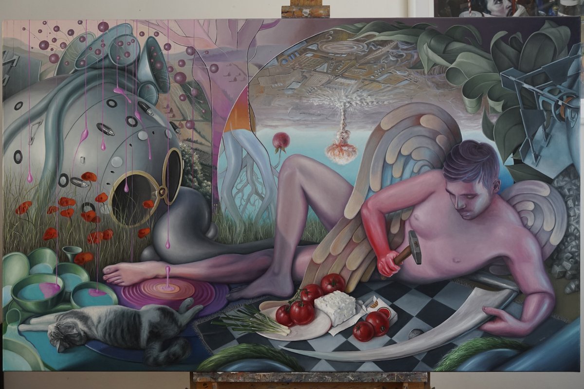 Purgatory Glitch
wip -> final oil painting