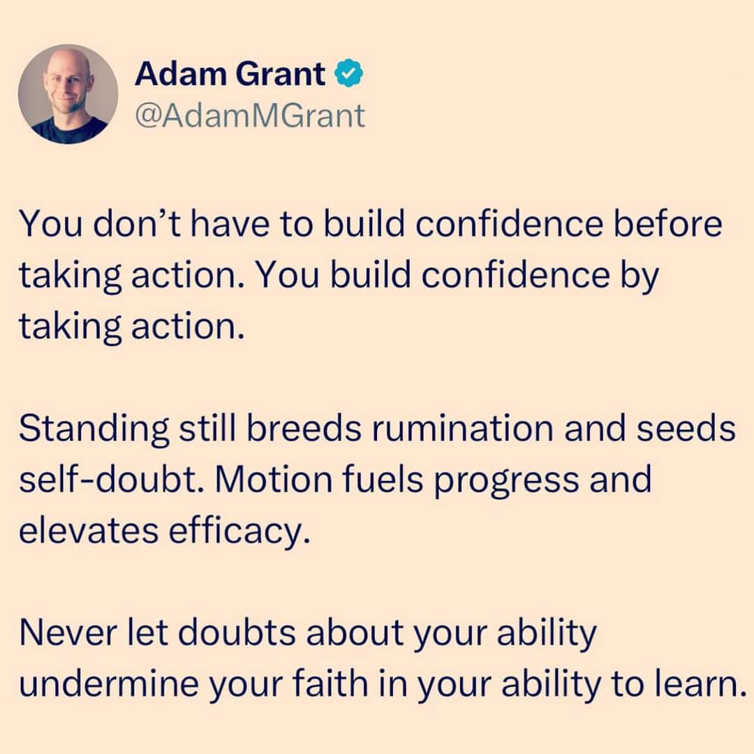 Yes! This resonates to my core...thank you for this, @AdamMGrant. ❤️‍🔥