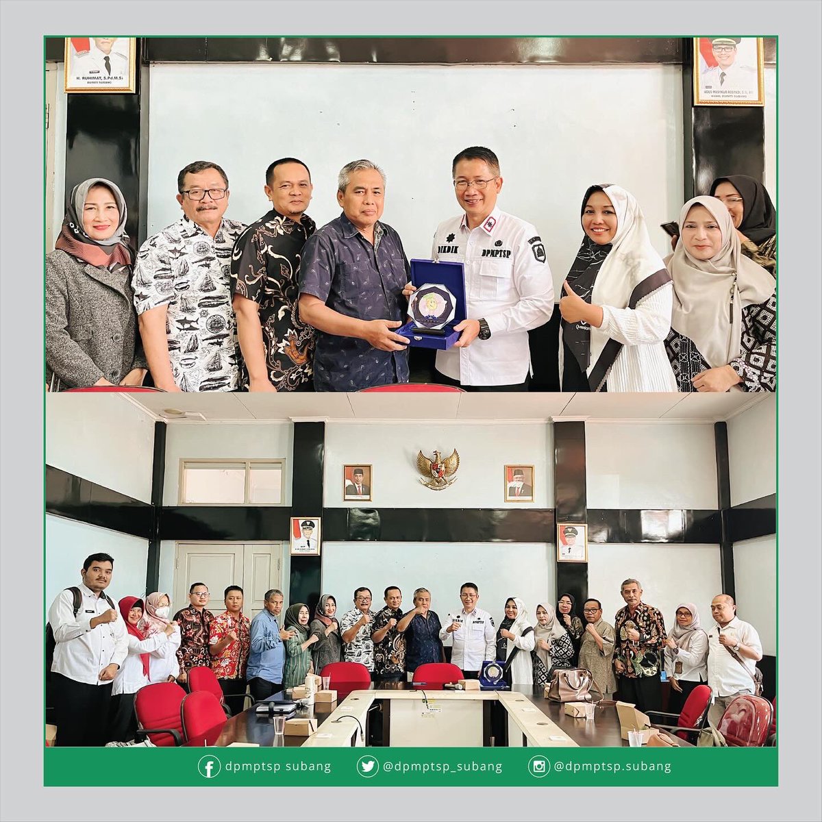 Dpmptsp_Subang's tweet photo. Pada hari Rabu, 7 Februari  2024 DPMPTSP Kabupaten Subang menerima kunjungan kerja DPRD Kabupaten Brebes. https://t.co/BM1Y6sw7LQ