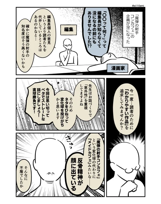 新連載を考える漫画家と編集のオリジナル漫画(のネーム ) ベタでストレートな作品編(1/3)