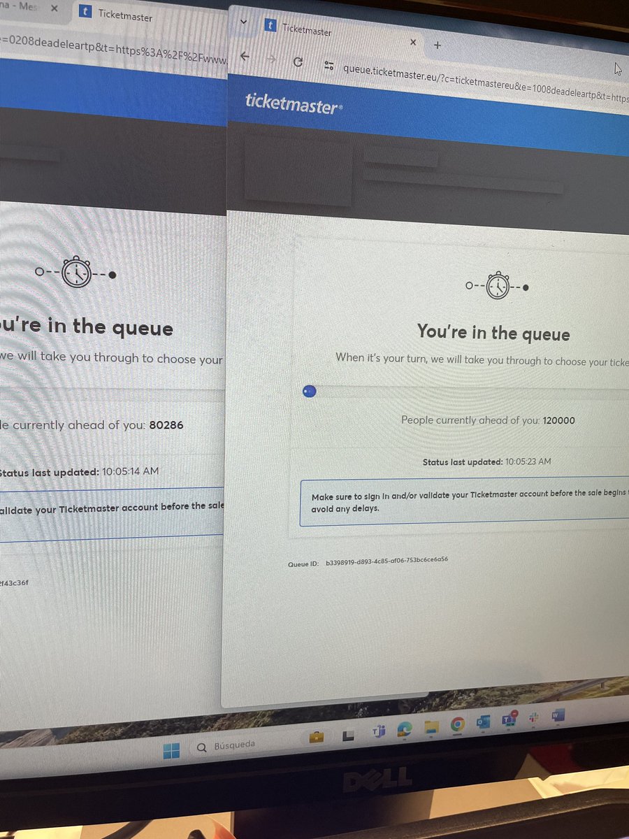 AlejaRC_'s tweet photo. Que cojones y pensar que todos estos en cola son bots y revendedores #AdeleMunich #Adeletickets 

Es que ya es la 3 vez que intento pillar para un concierto en Ticketmaster y solo bots 🤖 https://t.co/dyXLKXzmYM
