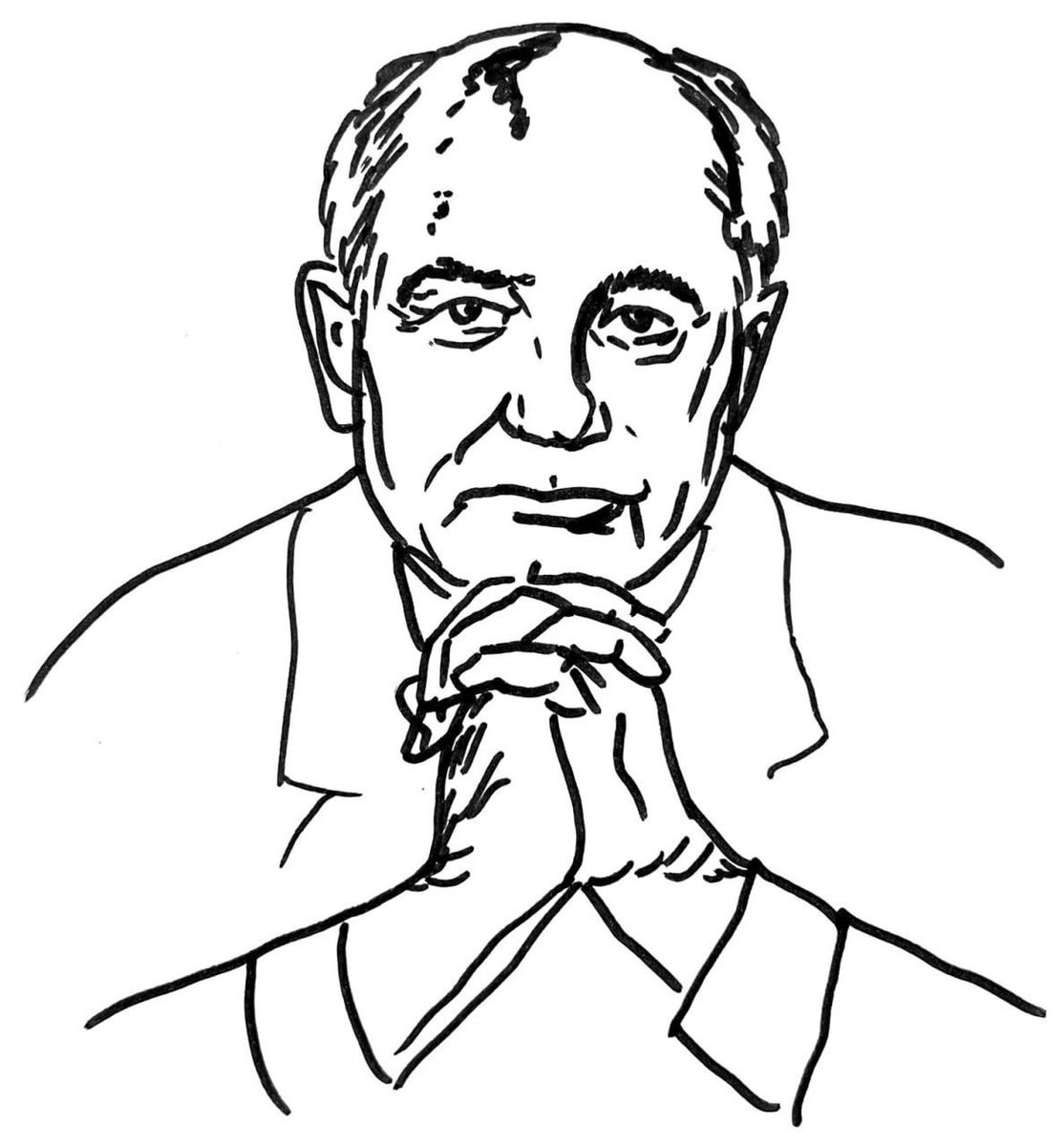 lissofmont's tweet image. Some of my drawings of Mr Gorbatchev for @dasgoetheanum 
#gorbatchev #mikhailgorbachev