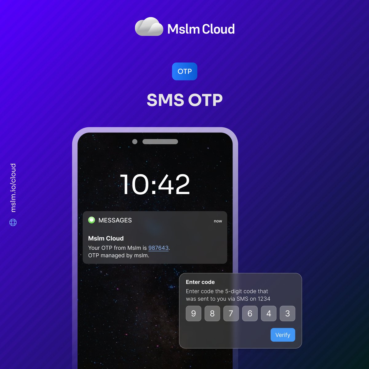 mslm_cloud's tweet photo. SMS OTP verification is important to safeguard your account from potential threats. We offer SMS OTP service to enhance your password security.

Visit our website today and learn more about our SMS OTP service!
https://t.co/wFMJYITjXz

#mslm #mslmcloud #smsotp #otp https://t.co/l7jP2pRIFi