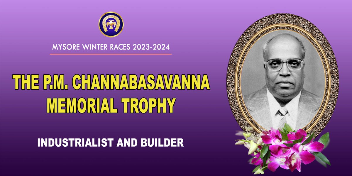 The Mysore (Winter) Races Meeting 11th day, Thursday, 08 Feb 2024,1:30 P.M. 8 Races. The P M Channabasavanna Memorial Trophy and The Mysore Bookmakers Association Trophy is the feature event of the day . Dear Patron's ,Log on to watch Mysore Races Live mysoreraceclub.com