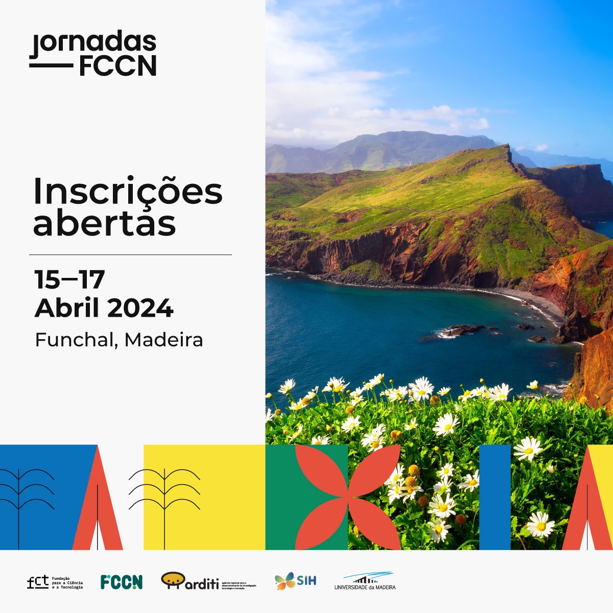 💬 April may seem a long way off, but you can already register for the #JornadasFCCN 2024! 📍This year's event will take place in Madeira, Funchal, from April 15 to 17. 🖇️ Secure your place: jornadas.fccn.pt/en/