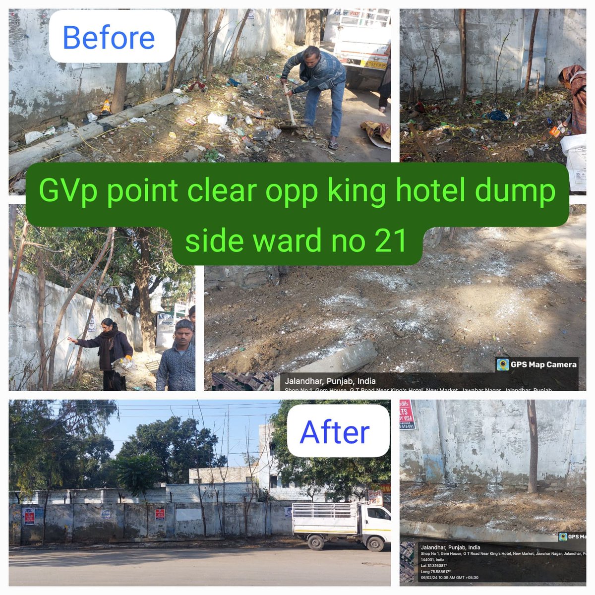 McJalandhar's tweet image. ULB -Jalandhar
Date-6-2-2024
CF- Saroj Kapoor
Today start up the 
PLASTIC WASTE COLLECTION CAMPAIGN DRIVE 
🌱Today visit in ward no 21 campaign in SHAHEED -E-  AZAM BHAGAT SINGH GENERAL BUS STAND  remove GVP points and other activities .
#pmidc
#swachhsurvekshan2023