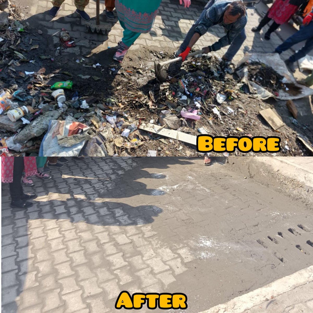 McJalandhar's tweet image. ULB -Jalandhar
Date-6-2-2024
CF- Saroj Kapoor
Today start up the 
PLASTIC WASTE COLLECTION CAMPAIGN DRIVE 
🌱Today visit in ward no 21 campaign in SHAHEED -E-  AZAM BHAGAT SINGH GENERAL BUS STAND  remove GVP points and other activities .
#pmidc
#swachhsurvekshan2023