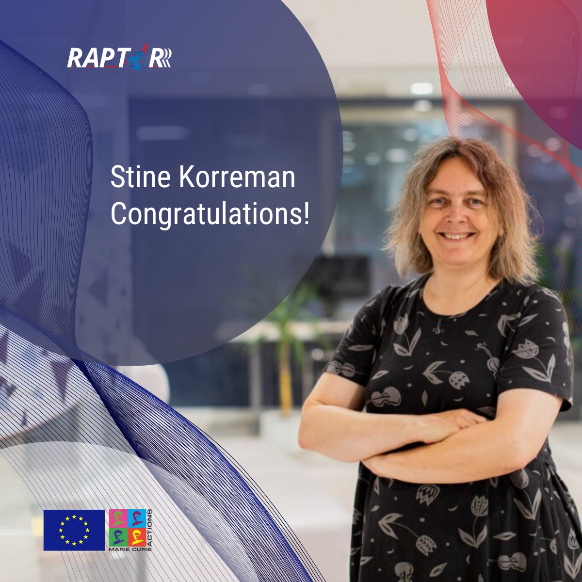 Exciting news from RAPTOR! 🌟 📢 We're delighted to announce that @stinekorreman, one of the exceptional supervisors in the EU RAPTOR project, has been awarded the JCD prize for 'Best Supervisor' by her university! 🏆 Congratulations, Stine! 🎉