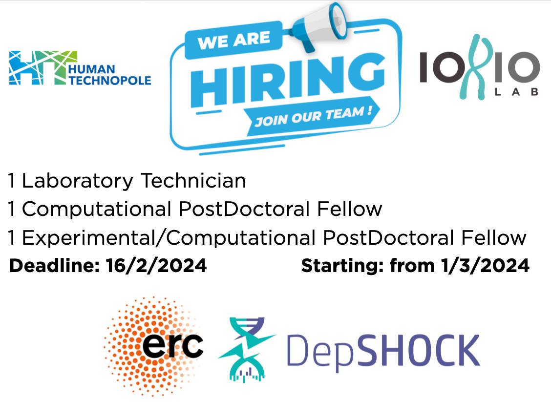 Less than two weeks left to apply. We need two postdocs and a lab technician for our @ERC_Research -funded DepSHOCK project in the @IorioLab @humantechnopole @ERCinItaly Join us! (Details and links to app pages in the comments) (pls rt 🙏) #CRISPR #Cancer #scData  #ScienceJob