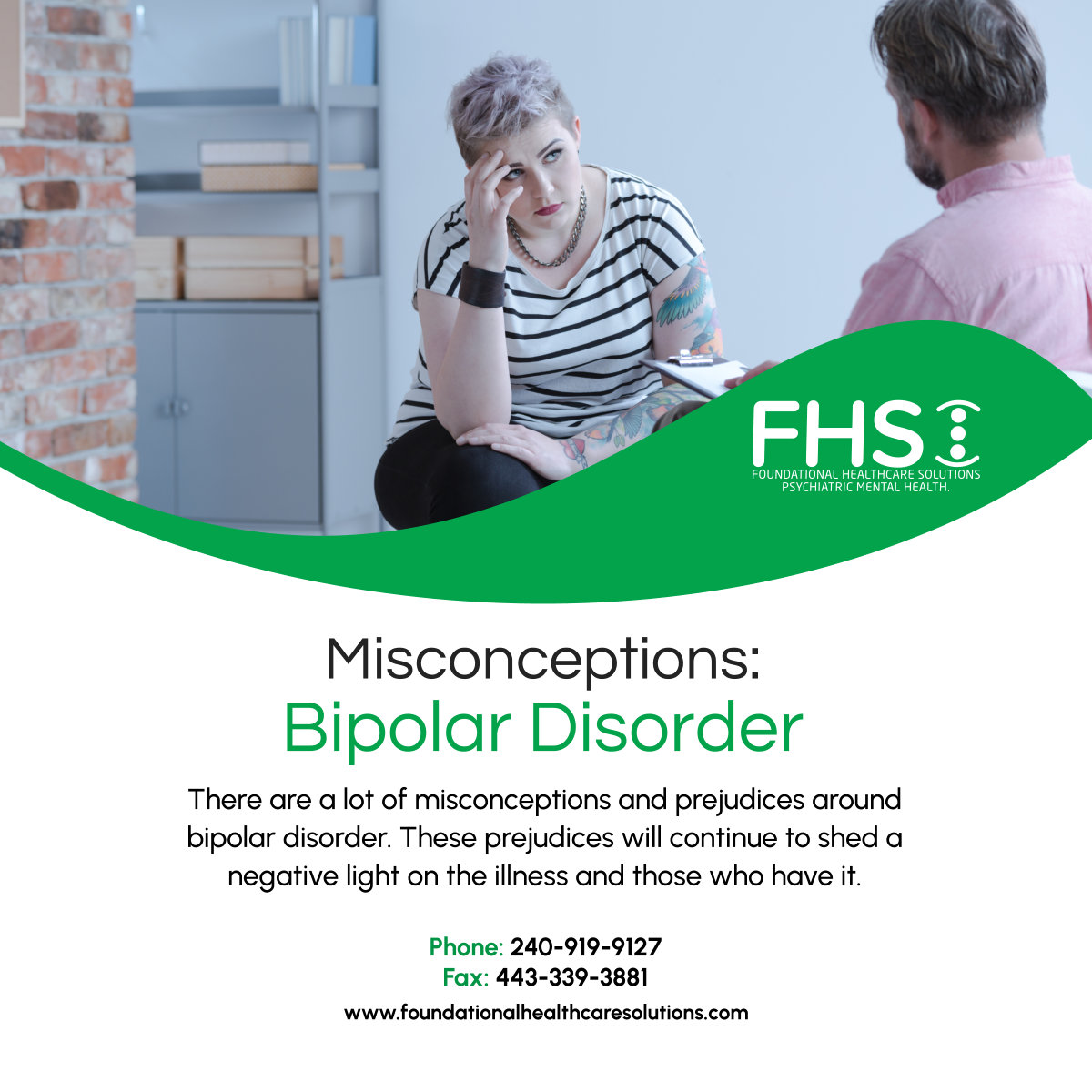 foundationalhcs's tweet image. When we can overcome misconceptions and prejudices against BPD, we can help affected individuals seek help and treatment. Learn more information here at tinyurl.com/46mcb5sd. 

#MarylandUSA #BipolarDisorder #PsychotherapyServices #BPD