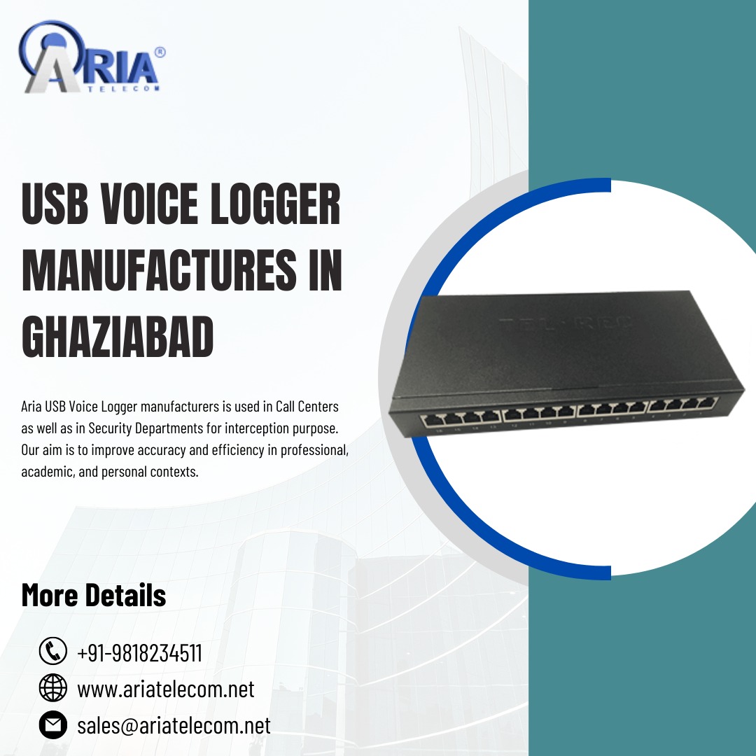 atsplindia's tweet image. Elevate your call center&apos;s performance with our top-notch USB voice logger solutions, proudly crafted in Ghaziabad. 

Contact us:
☎ +91-9818234511
📩 sales@ariasolutions.net
🌐 ariatelecom.net/Ghaziabad/USB-…

🎙️💼 #USBVoiceLogger #CallCenterSolutions #GhaziabadManufacturer #Data