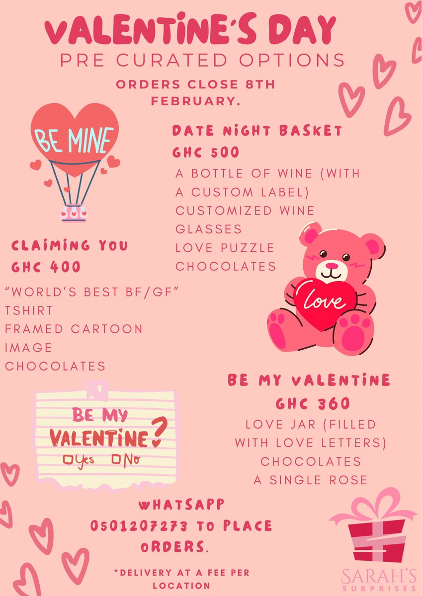 SarahSurprises's tweet photo. This year, we’re going with nothing over the top. 
Just cute and thoughtful options to make your partner go “aww”. 🥰

Place an order by clicking the link in the bio or sending a dm! 🎈 https://t.co/fmeZJLGJnS