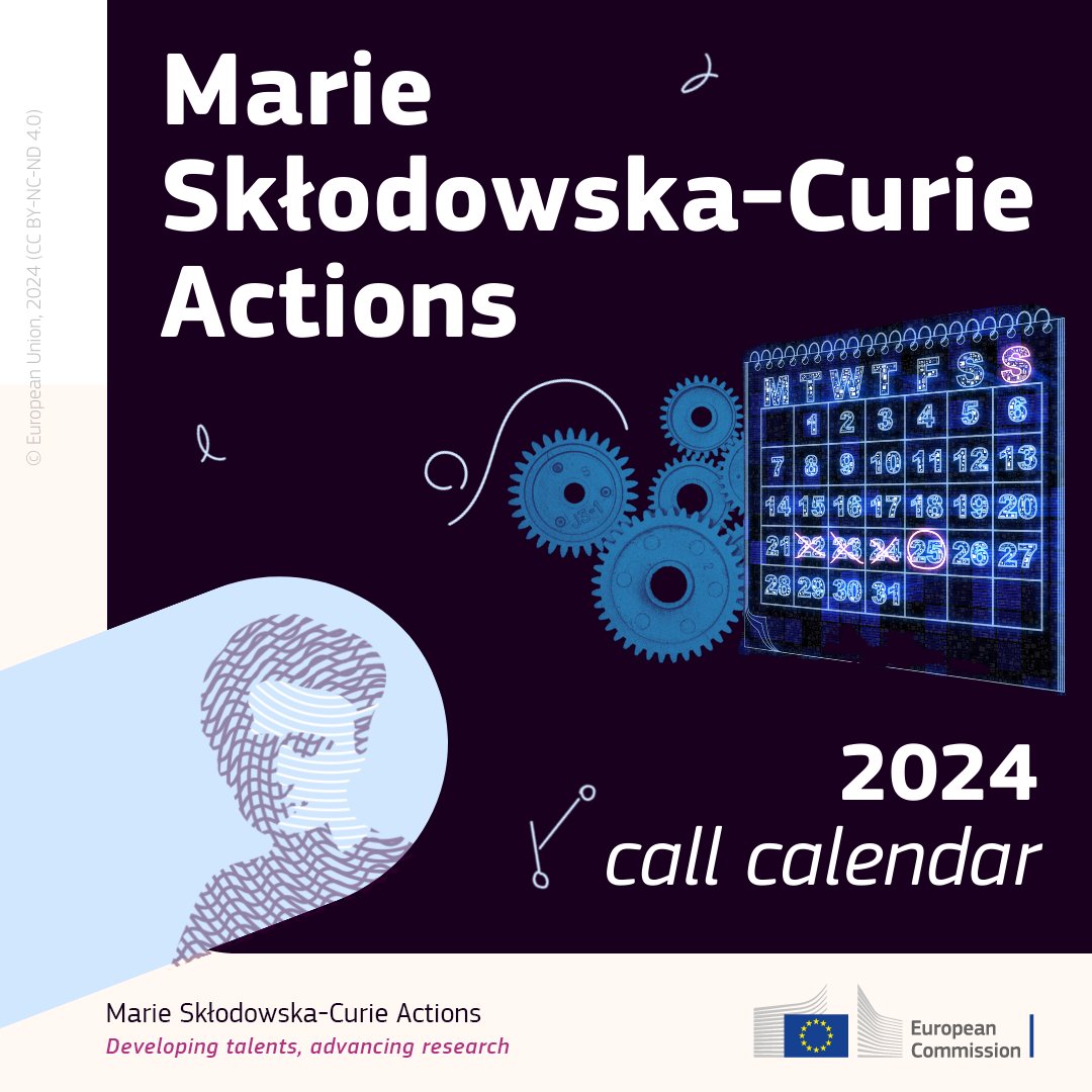The 🆕 calendar for the 2024 #MSCA calls is out! 📣 #MSCA will award over €1.23 billion for researchers and organisations. Check the timing in our article 📰! ➡️ europa.eu/!GcQDnV Stay tuned for the confirmed dates on the EU’s Funding Portal this spring!