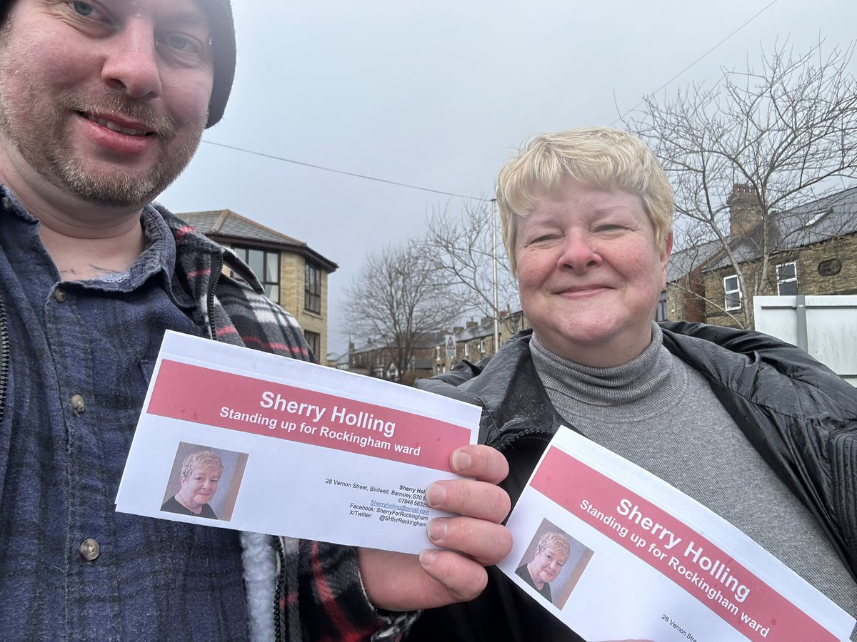 I really enjoyed it yesterday - out on the #LabourDoorstep with my comrade @SHforRockingham we certainly do make a great team! Team Wakinson & Holling! I’ve got the feeling we’re going to win 🥇 the Rockingham seat on 2nd May 2024! Would you honestly bet against us??? Sherry