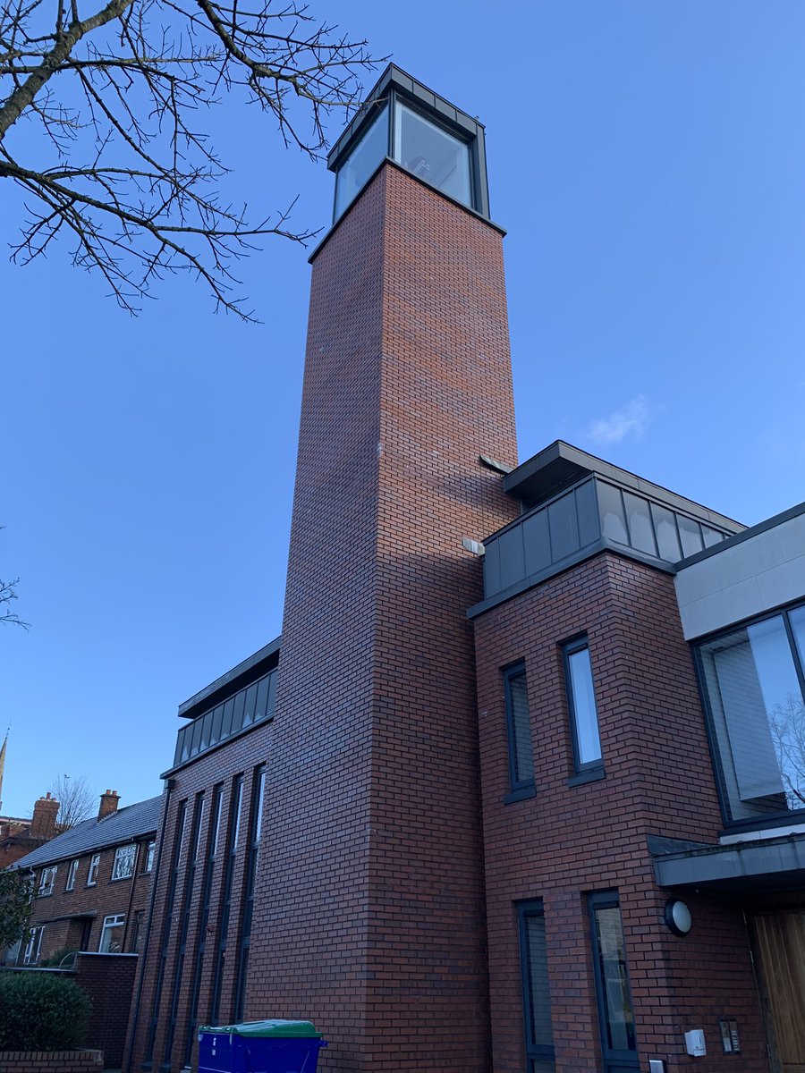 QuintinOliver's tweet photo. #ArchitecturalFeatures #28 on my south Belfast heart health walks. 
Church architecture of the modern variety today - not overly impressive in my view. https://t.co/efY4JWL0aK